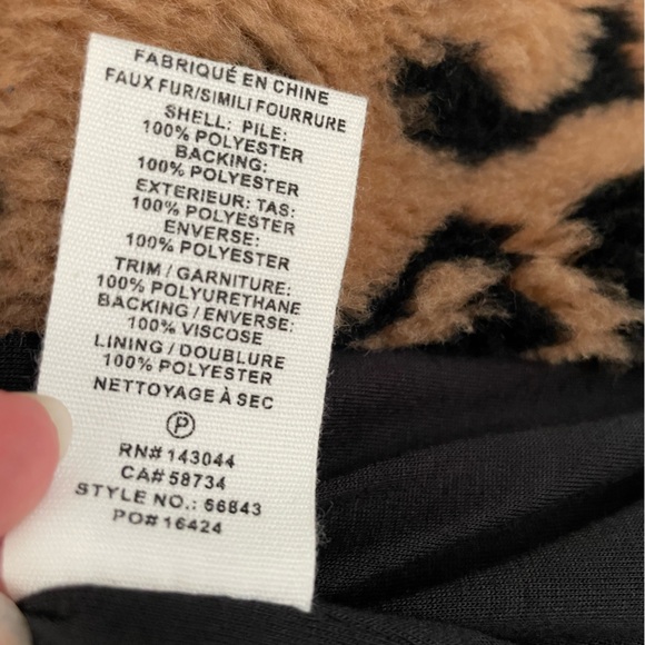 Avec Les Filles Faux Fur Moto Teddy Jacket - Picture 16 of 16